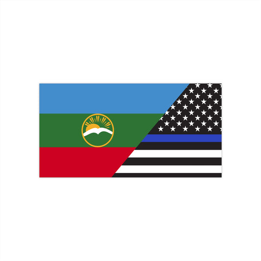 Karachay-Cherkessia Law Enforcement Appreciation Flag Bumper Sticker