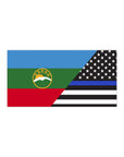 Karachay-Cherkessia Law Enforcement Appreciation Flag Bumper Sticker