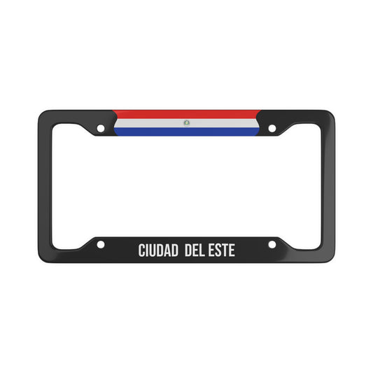 Ciudad del Este Paraguay Premium License Plate Frame