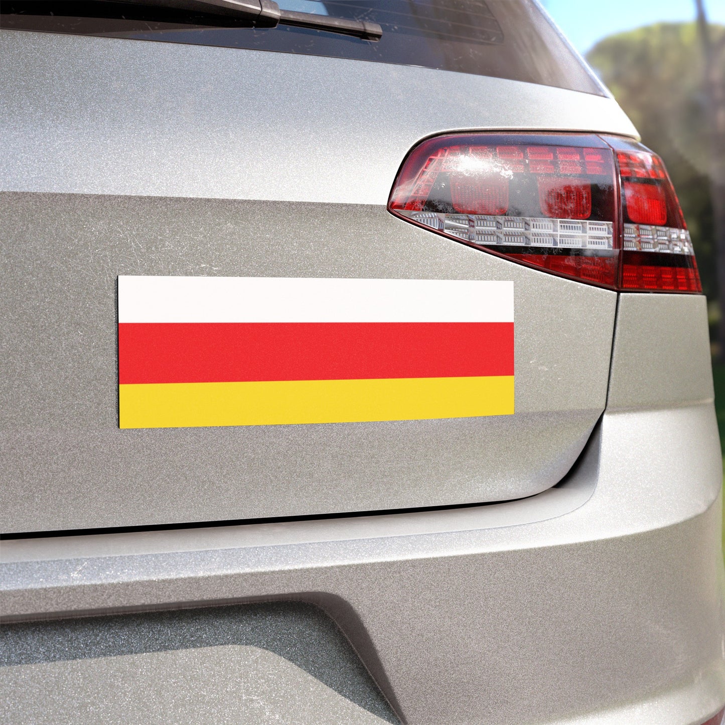 North Ossetia Alania Flag Car Magnet