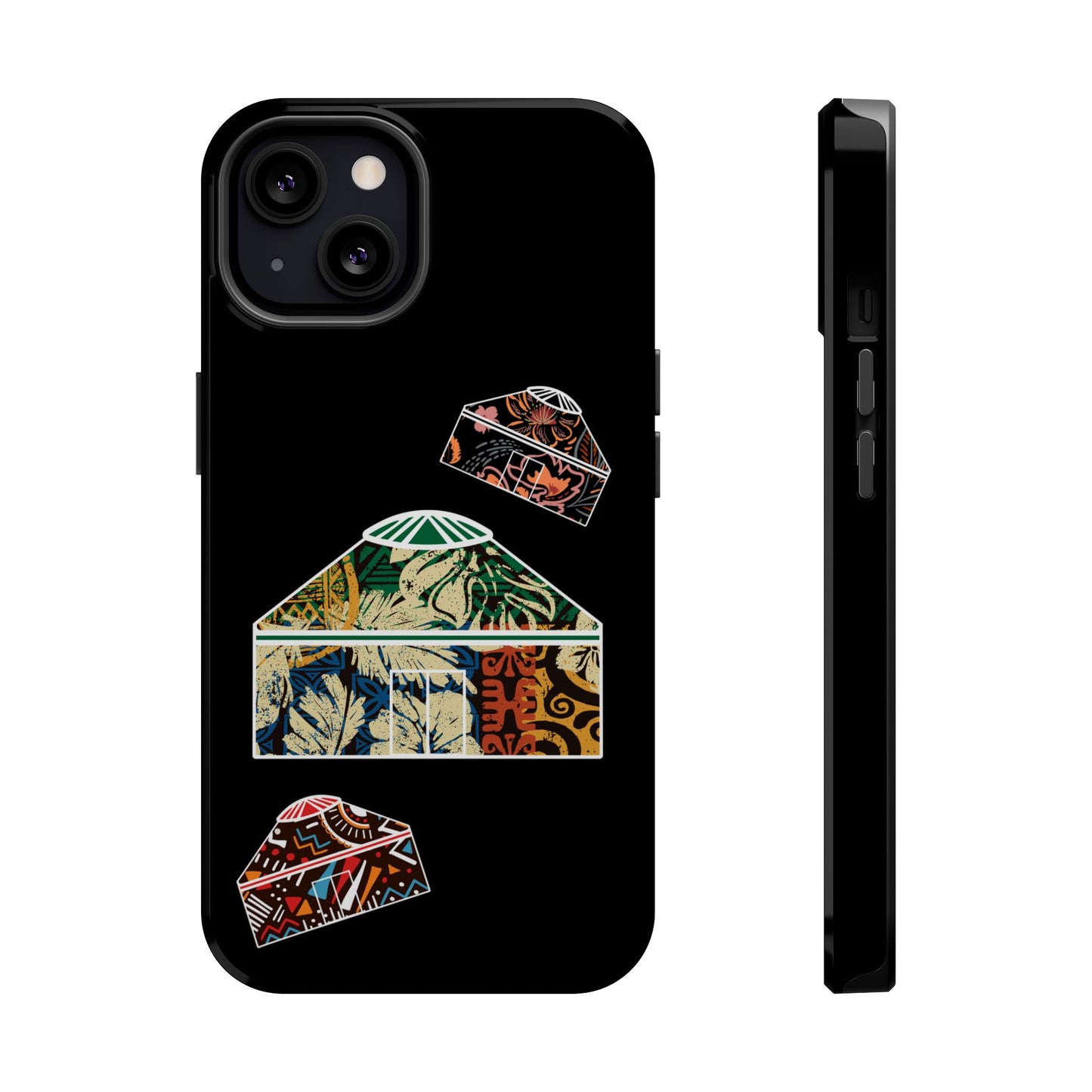 Colorful Yurts Phone Case