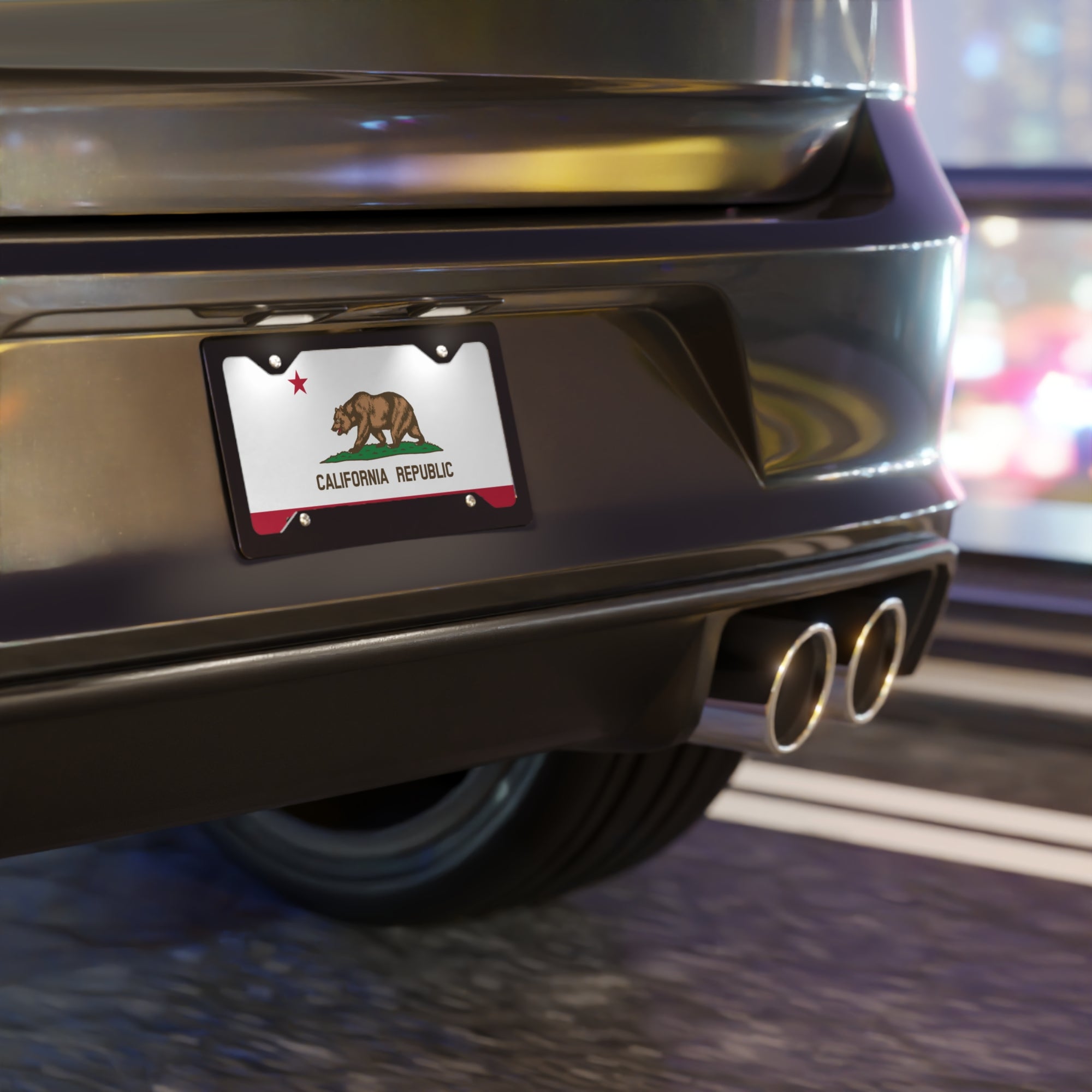 California State Flag, USA Vanity Plate
