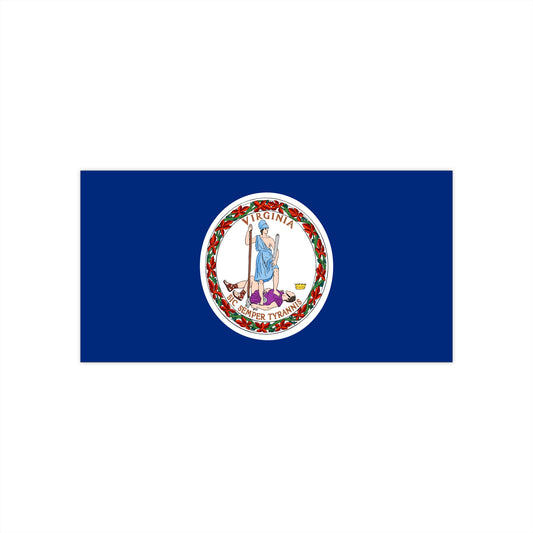 Virginia Flag Bumper Stickers