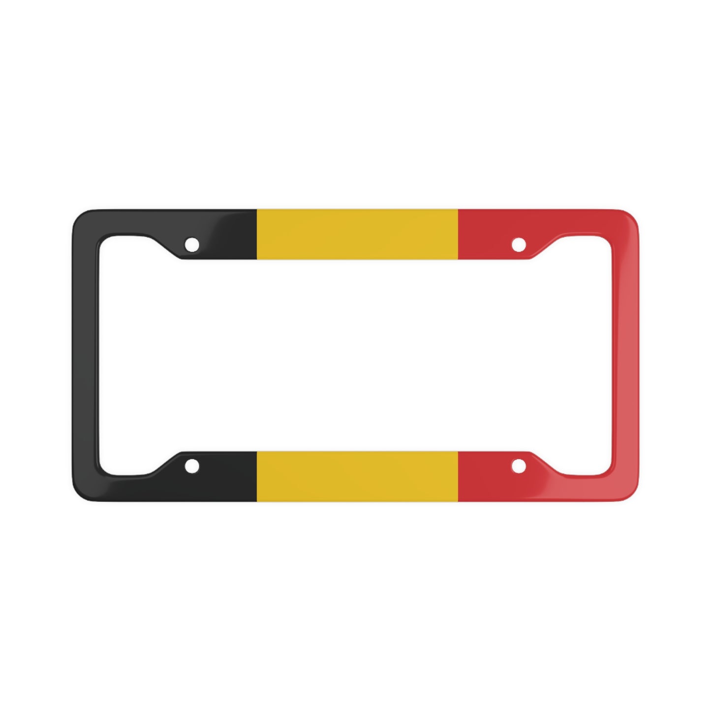 Belgium Plain Flag Car Plate Frame