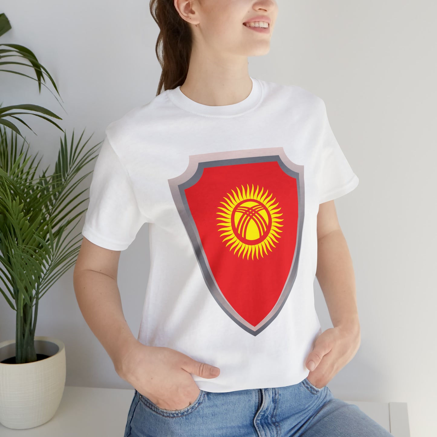 Hero Kyrgyzstan Flag Unisex Jersey Short Sleeve Tee