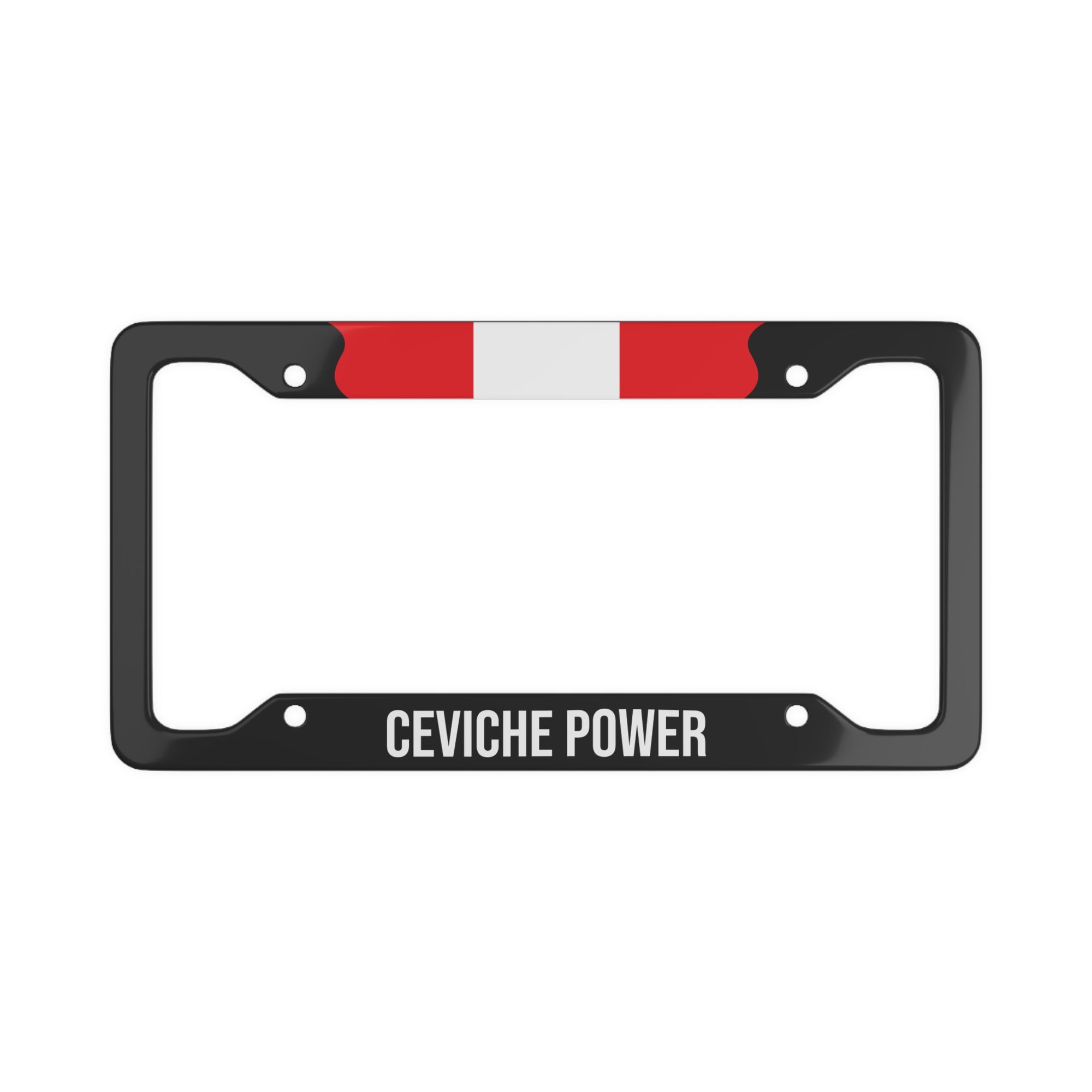 Ceviche Power, Peru Car Plate Frame