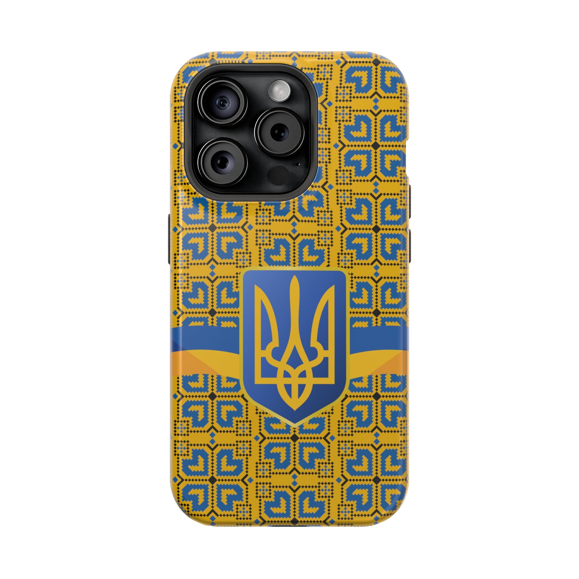 Ukraine Flag Emblem MagSafe Tough Cases