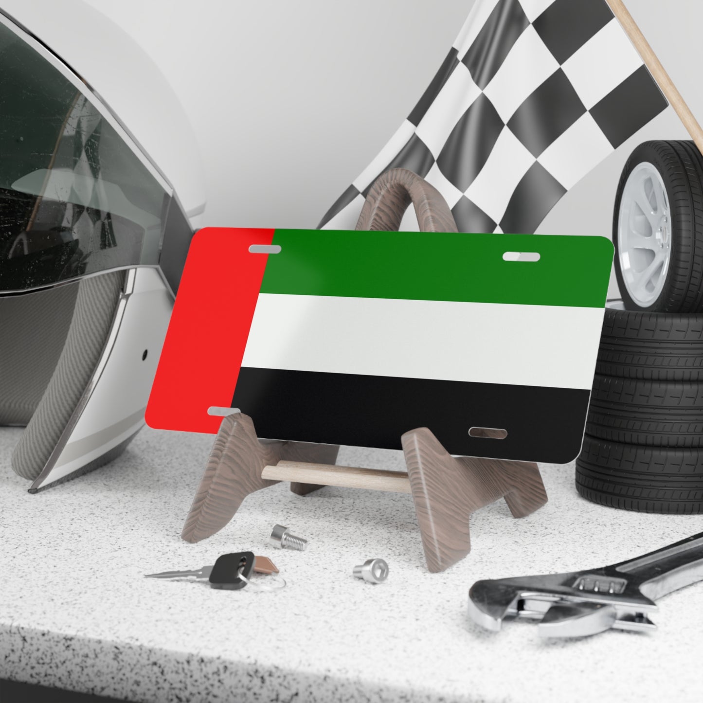 UAE Flag Vanity Plate