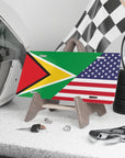 Guyana USA Flag Vanity Plate