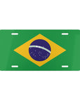 Brazil Flag Vanity Plate