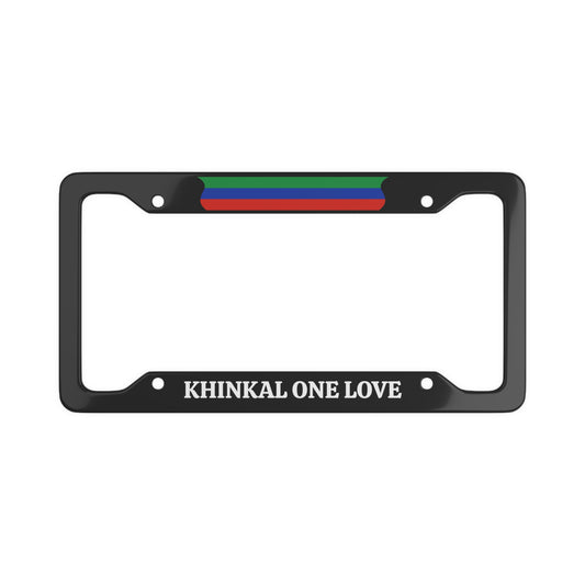 Khinkal One Love License Plate Frame