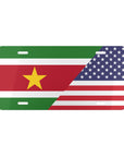 Suriname USA Flag Vanity Plate