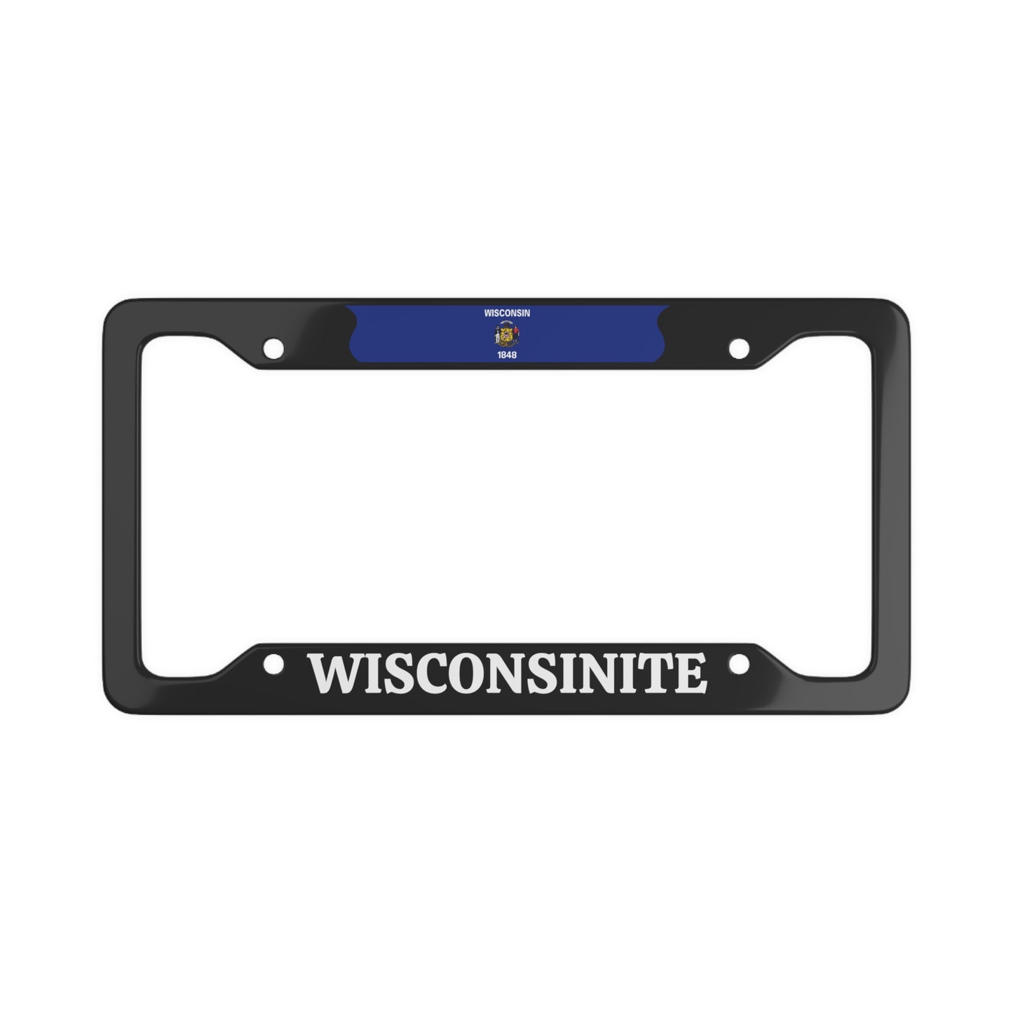 Wisconsinite, Wisconsin State, USA License Plate Frame