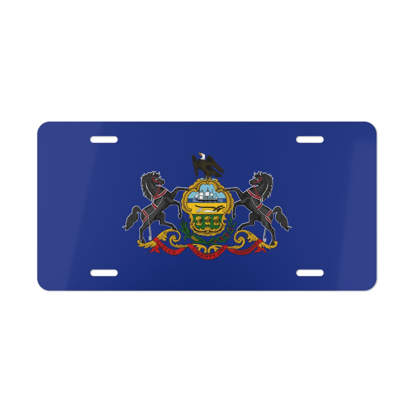 Pennsylvania State Flag, USA Vanity Plate