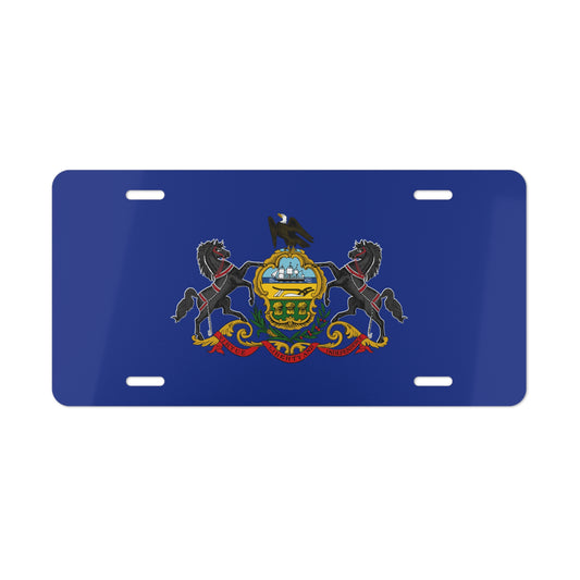 Pennsylvania State Flag, USA Vanity Plate