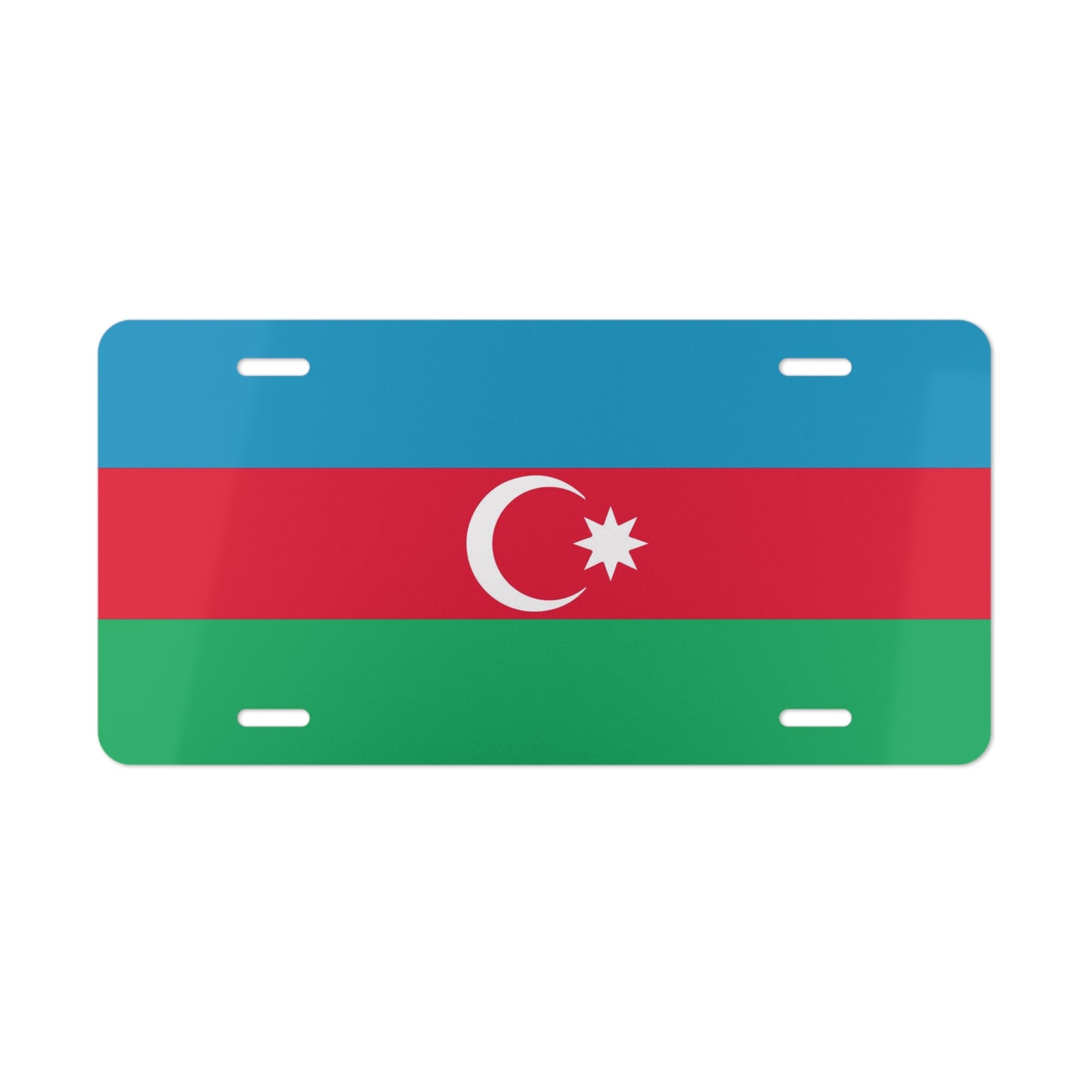 Azerbaijani Flag Vanity Plate