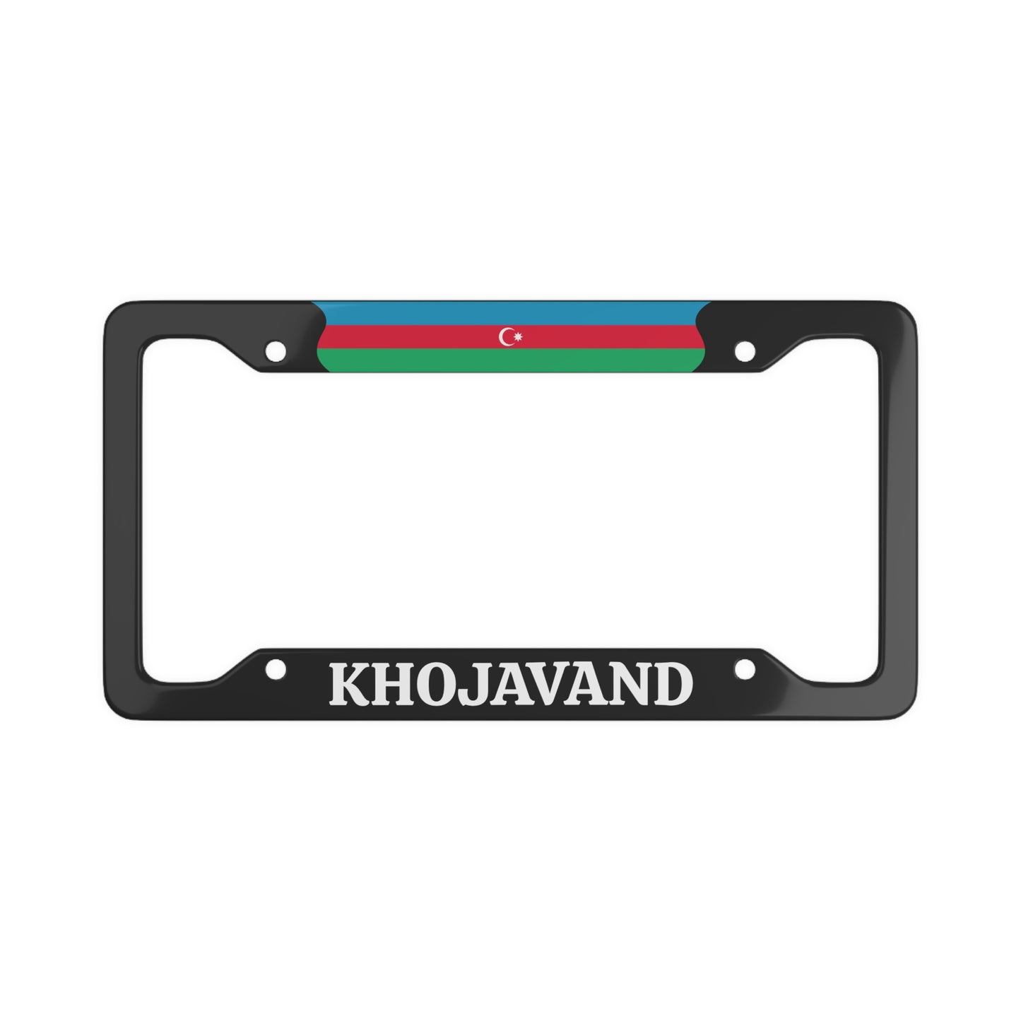 Khojavand Azerbaijan Flag License Plate Frame