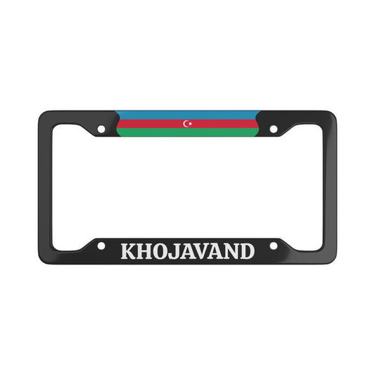 Khojavand Azerbaijan Flag License Plate Frame