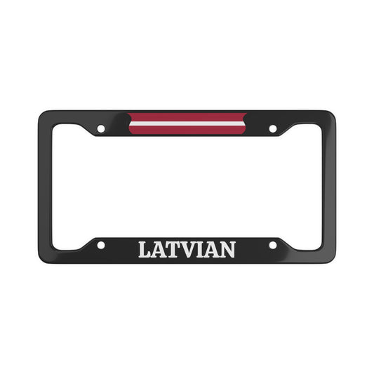 Latvian License Plate Frame