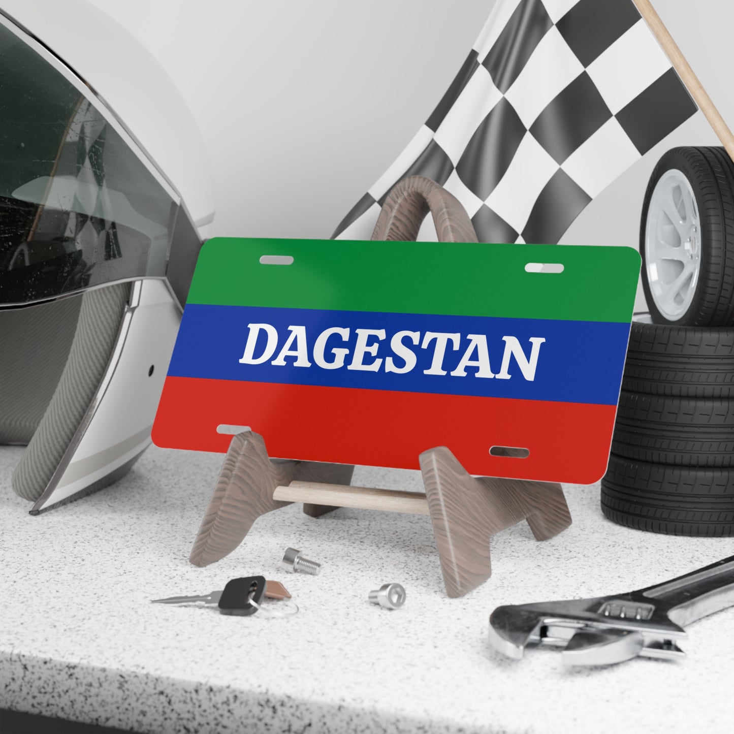 Dagestan Flag Vanity Plate