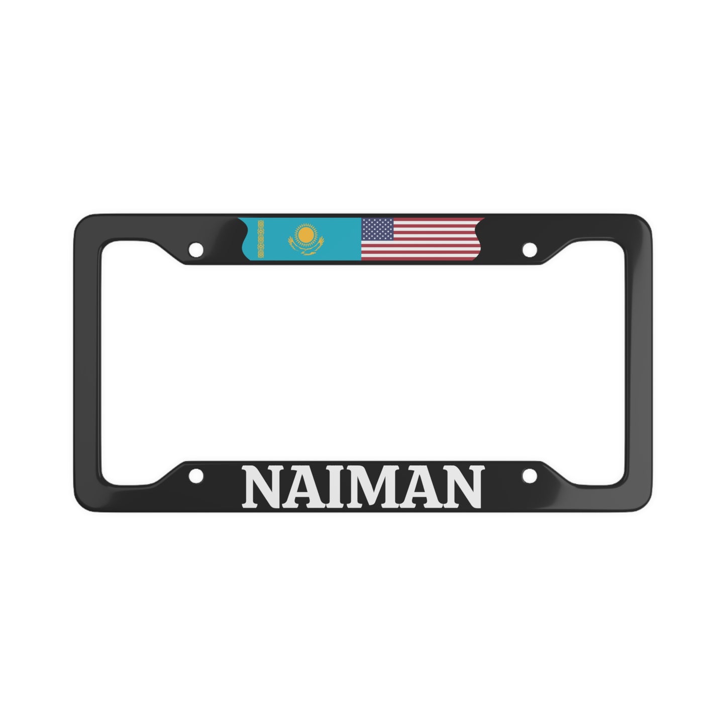 NAIMAN with flag License Plate Frame