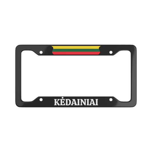 KĖDAINIAI, Lithuania Flag License Plate Frame