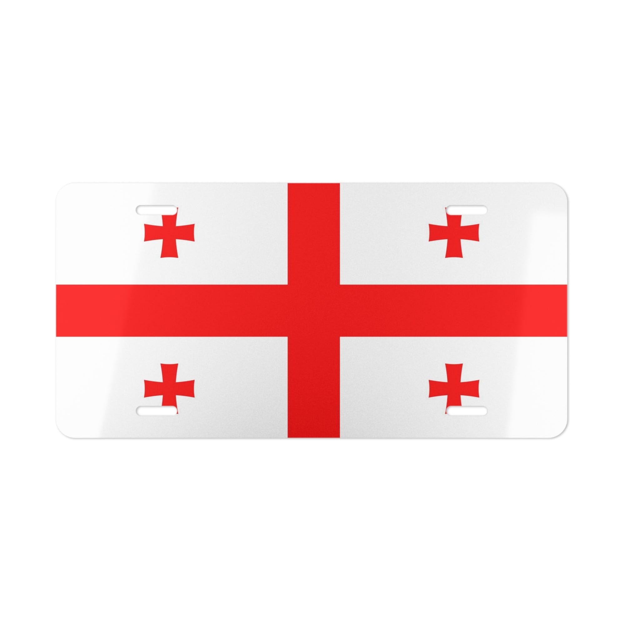 Georgian Flag Vanity Plate