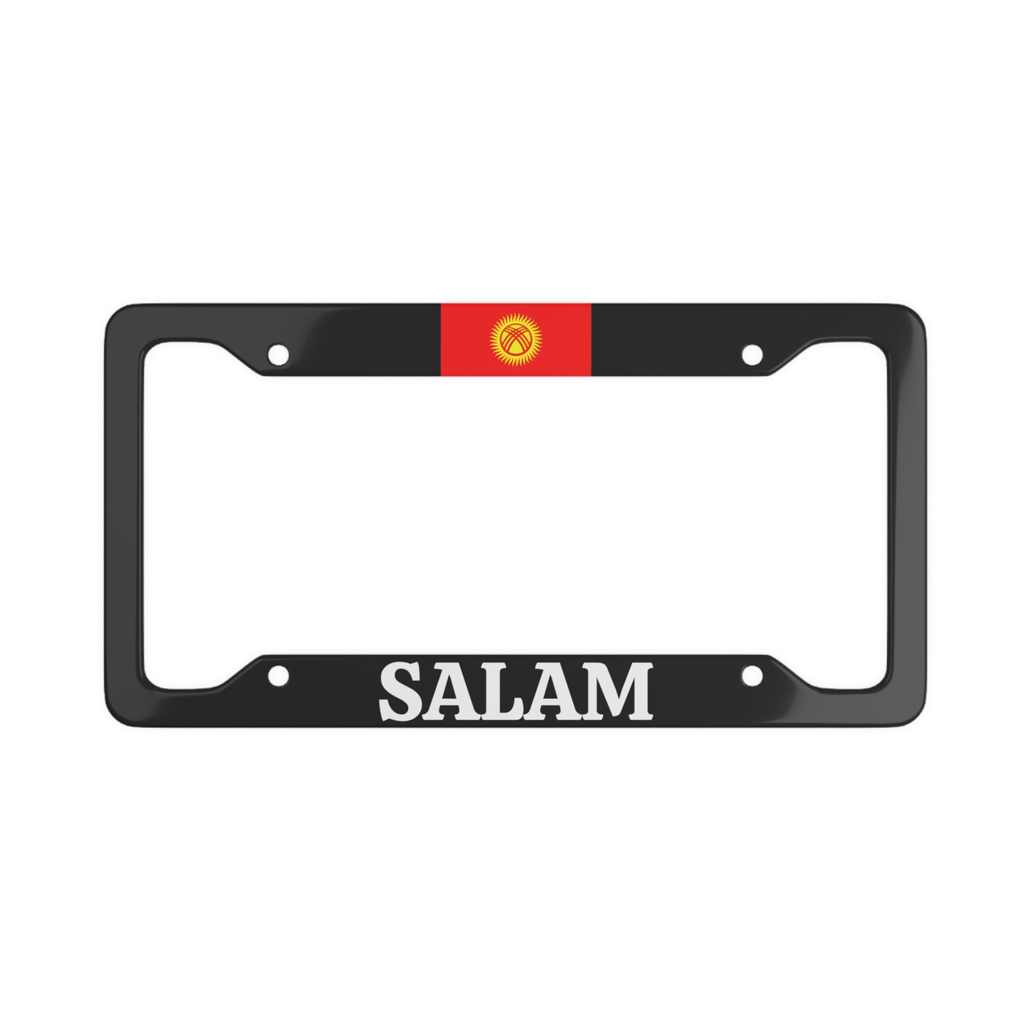 SALAM with flag License Plate Frame