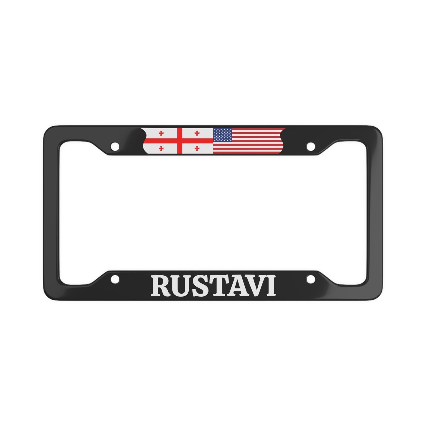 RUSTAVI Georgia with flag License Plate Frame