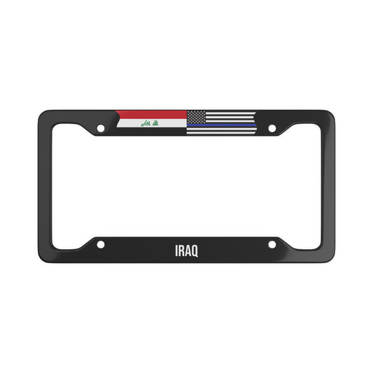 Iraq Support Police Premium License Plate Frame