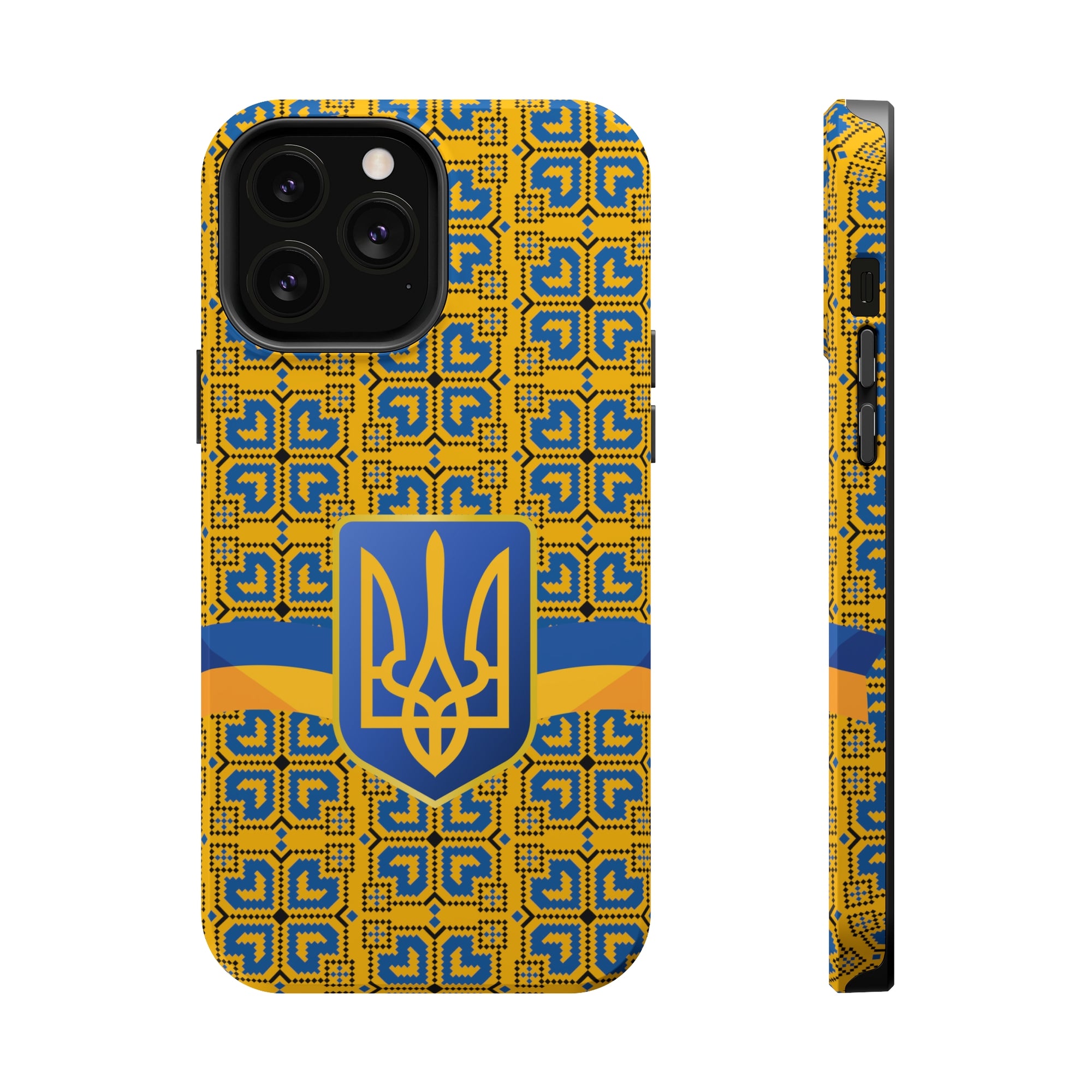 Ukraine Flag Emblem MagSafe Tough Cases