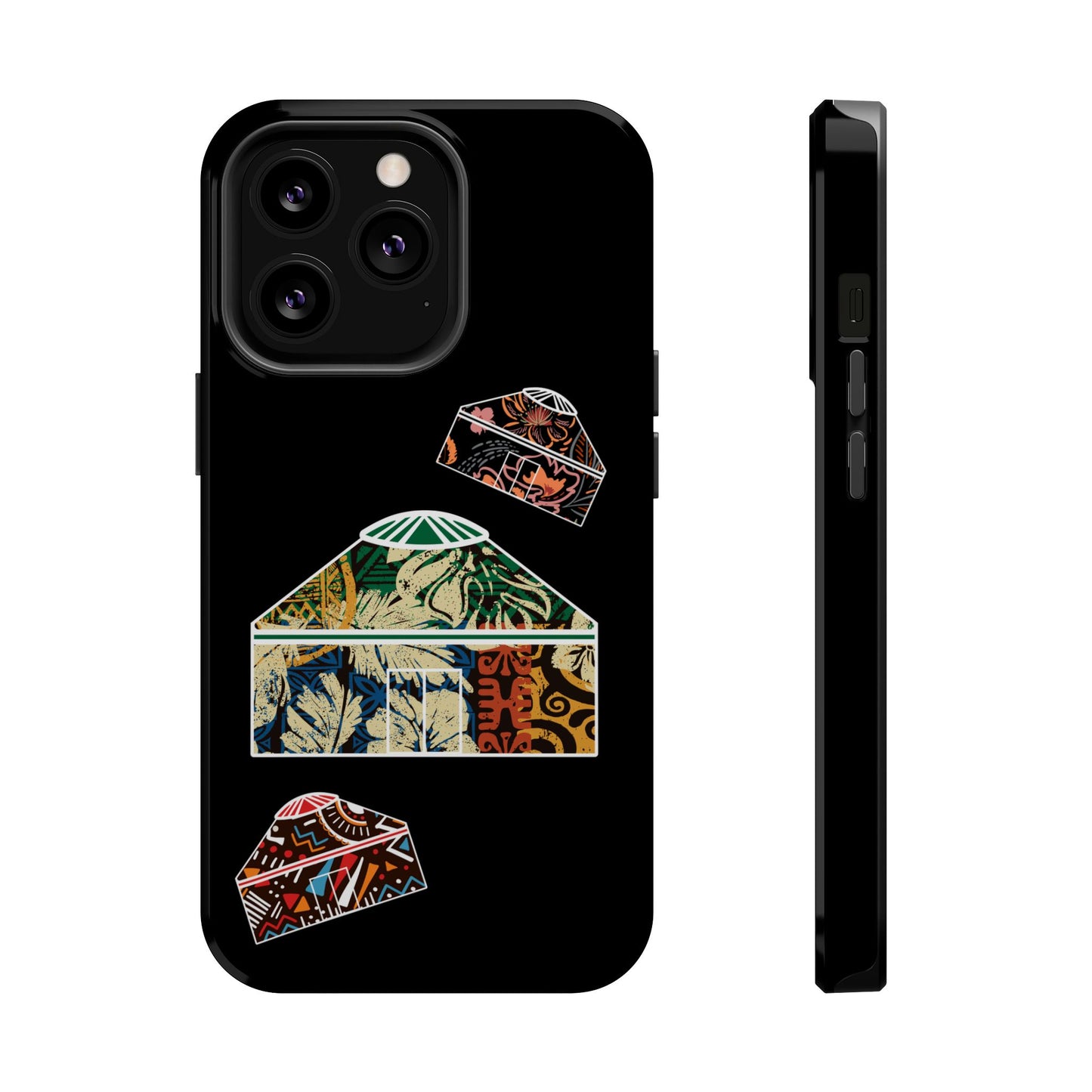 Colorful Yurts Phone Case