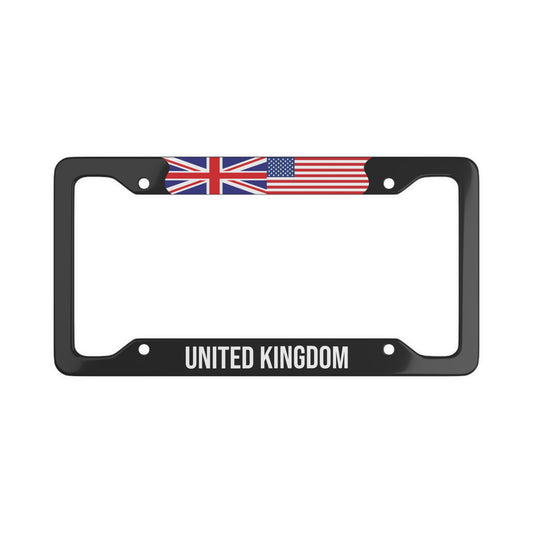 United Kingdom USA Flag Car Plate Frame