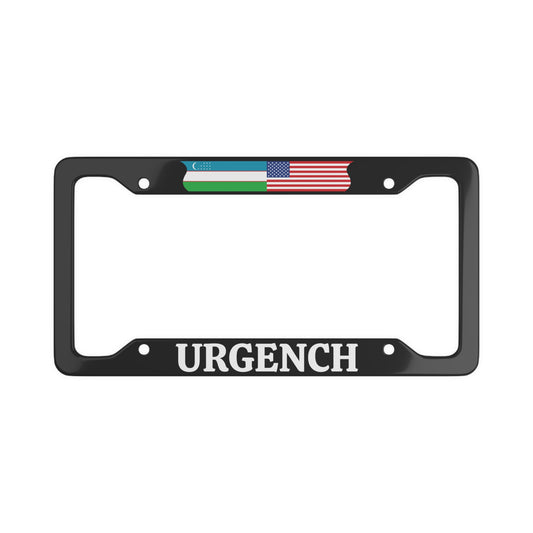 URGENCH with flag License Plate Frame