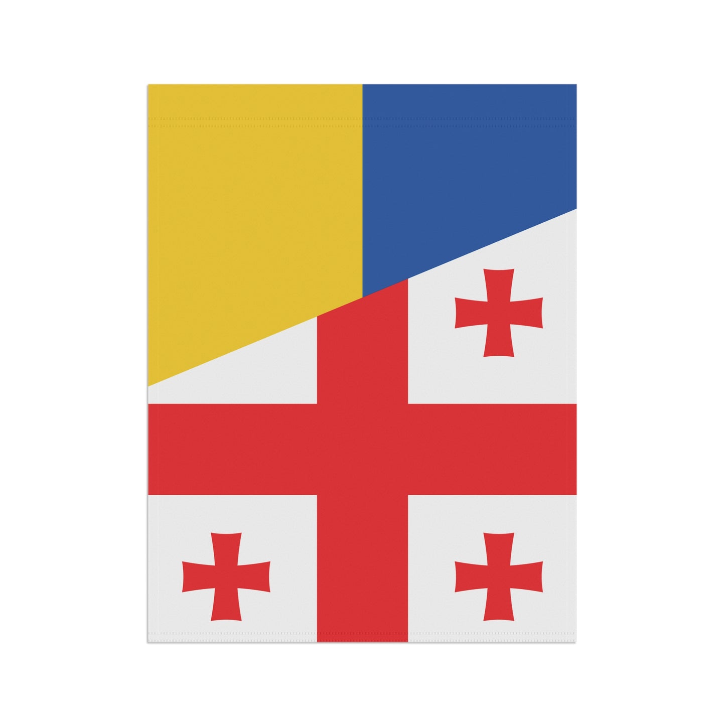 Georgians Support Ukraine Flag Garden & House Banner