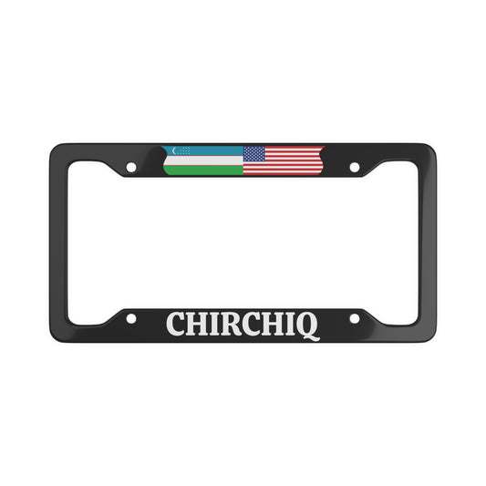 CHIRCHIQ with flag License Plate Frame