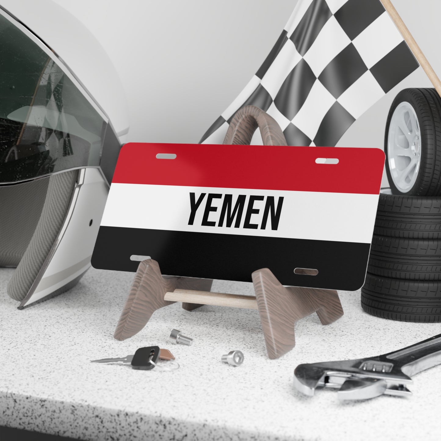 Yemenese Flag Vanity Plate