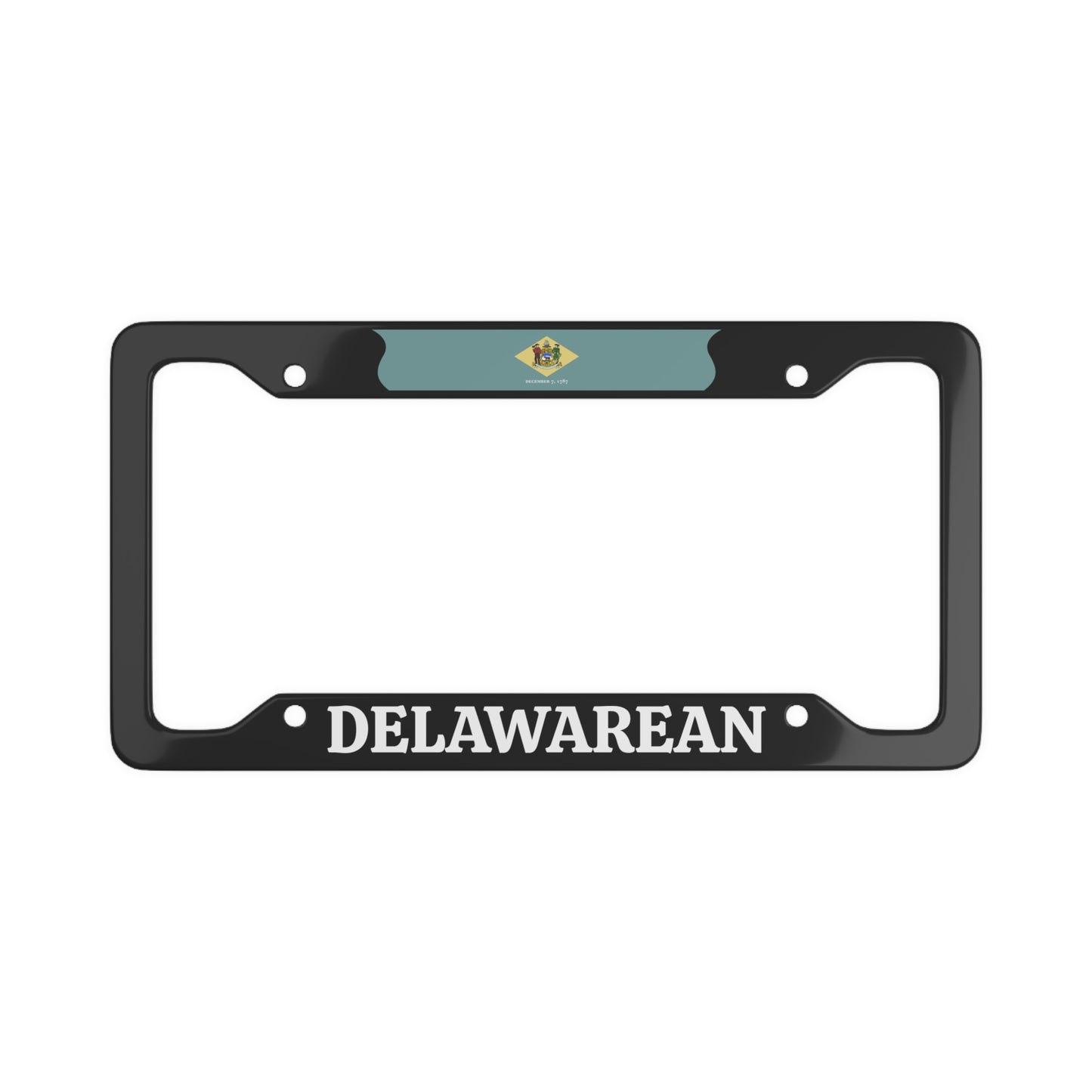 Delawarean, Delaware State, USA License Plate Frame