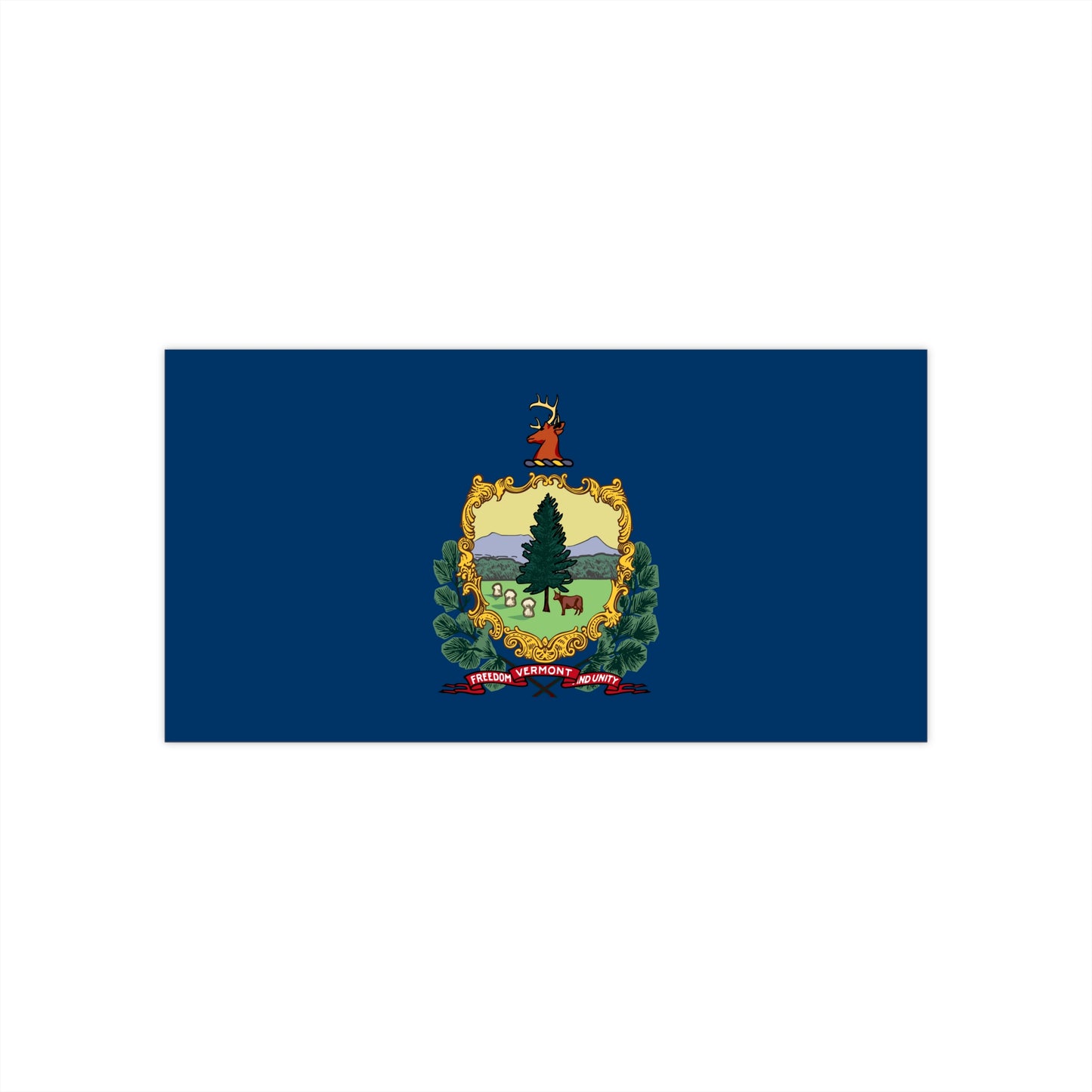 Vermont Flag Bumper Stickers