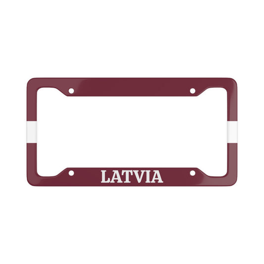 Latvia Colorful License Plate Frame