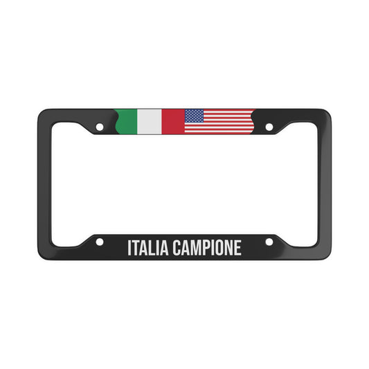 Italia Campione Italian Flag Car Plate Frame