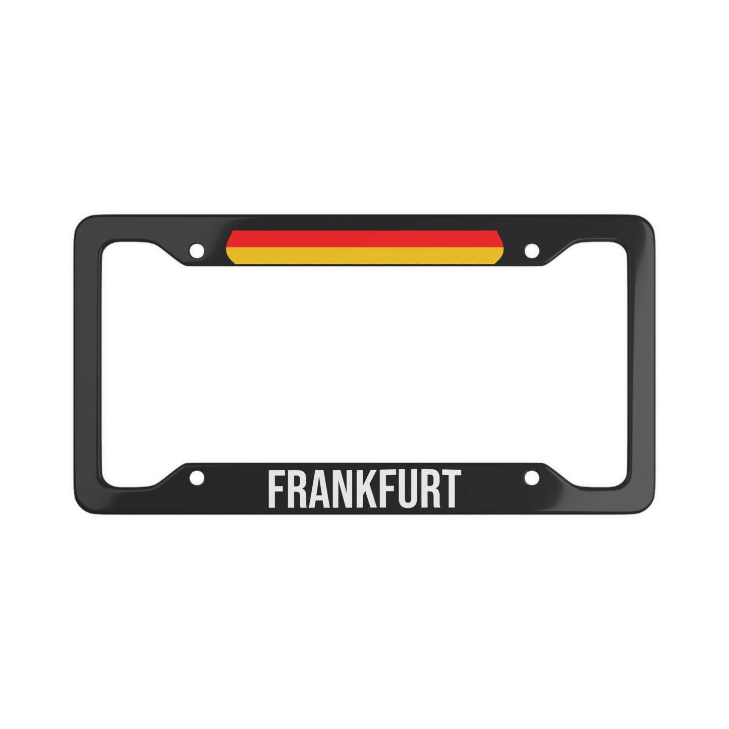 Frankfurt Germany Flag Car Plate Frame