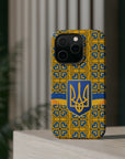 Ukraine Flag Emblem MagSafe Tough Cases