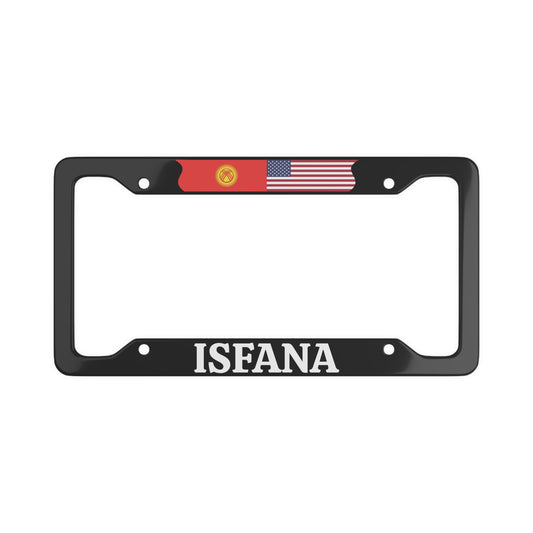 ISFANA with flag License Plate Frame