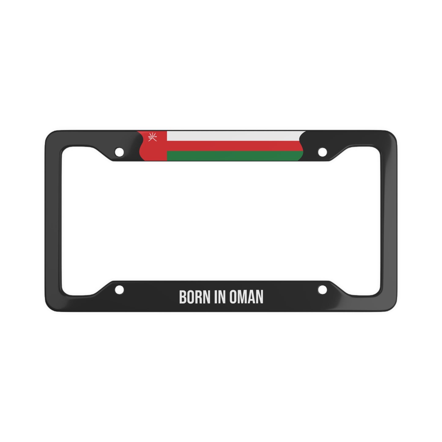 Born in Oman Premium License Plate Frame