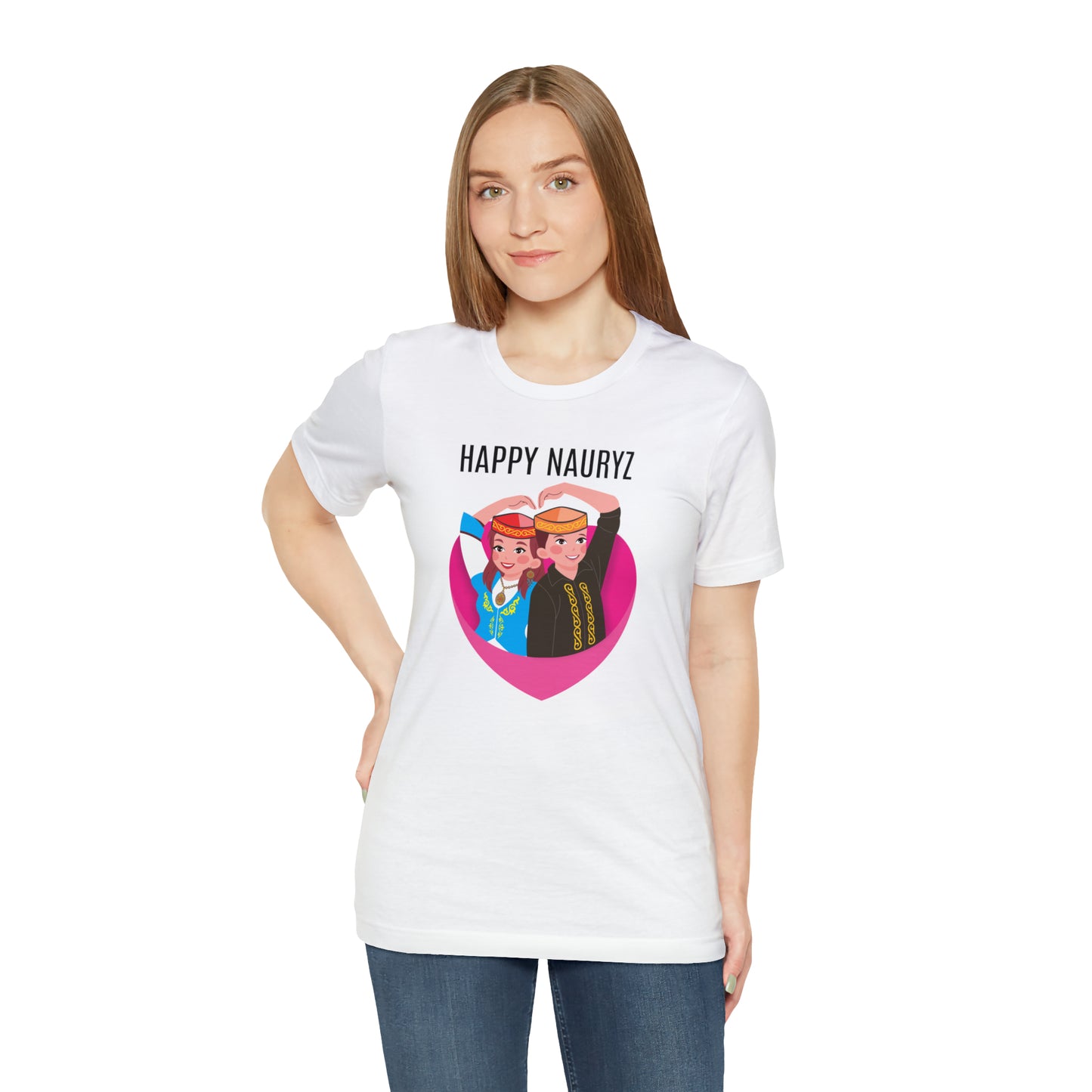 Happy Nauryz KZ Unisex Jersey Short Sleeve Tee