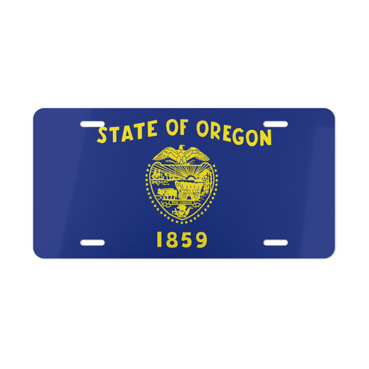 Oregon State Flag, USA Vanity Plate