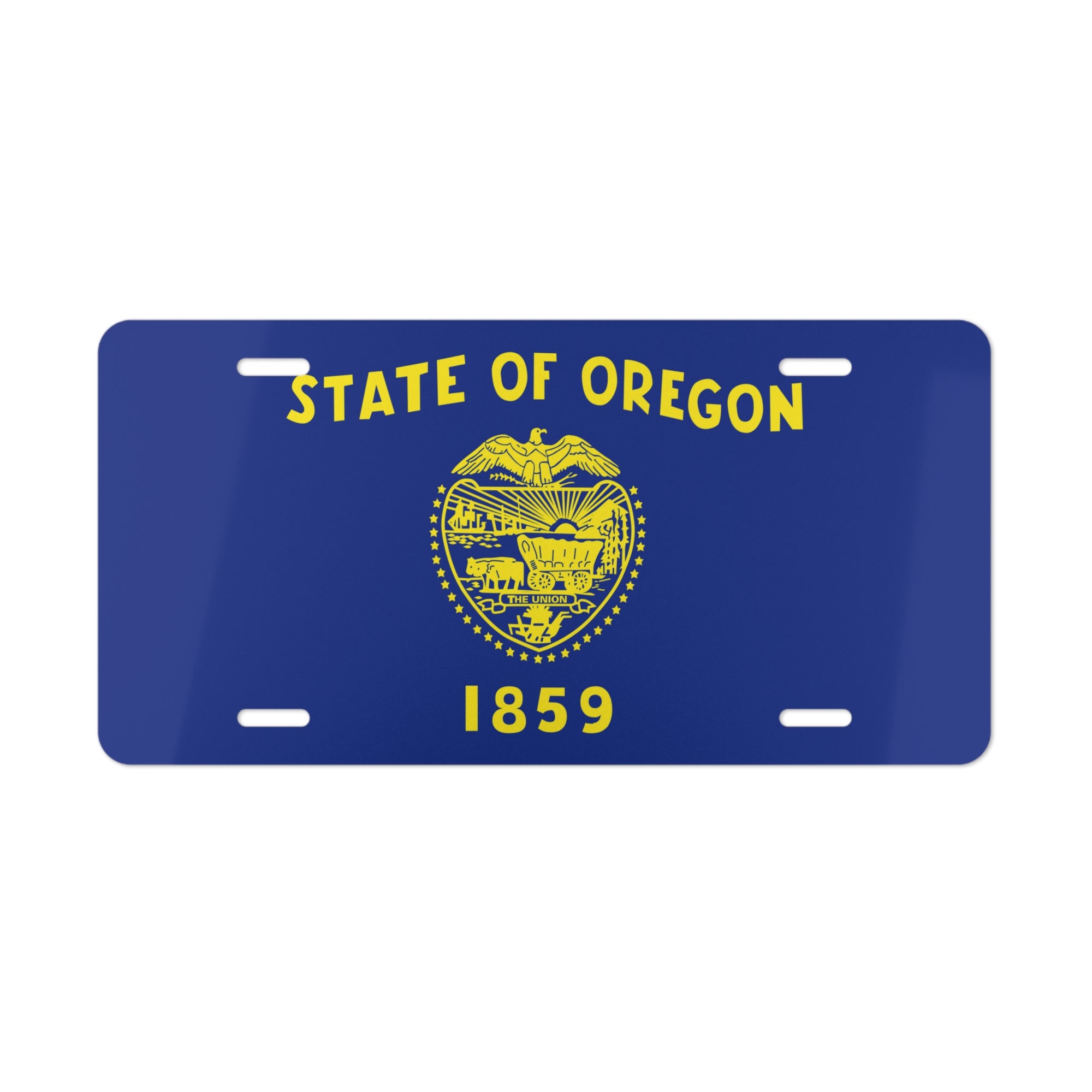 Oregon State Flag, USA Vanity Plate
