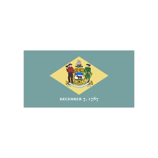 Delaware Flag Bumper Stickers