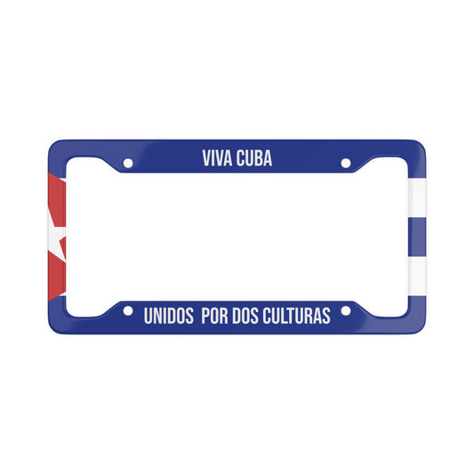 Unidos por Dos Culturas, Viva Cuba Car Plate Frame